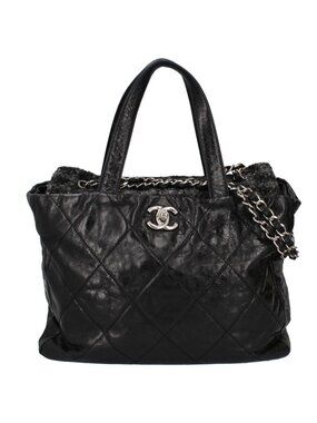 Chanel Portobello 2-Way Leather Tote Black